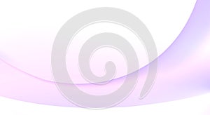 Pale lilac curved line on pale pinkish background. Minimal vector graphics