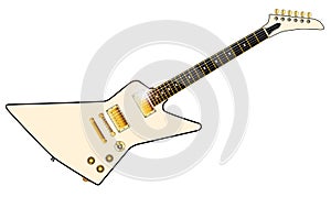 Pale modern style Electric Guitar