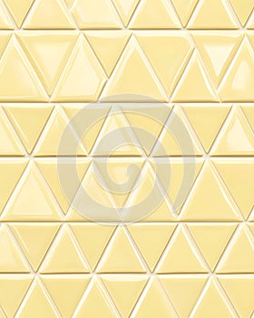 Yellow Triangles Geometric Seamless Pattern Background.