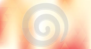 Pale yellowish orange background with translucent triangles. Vector pattern photo