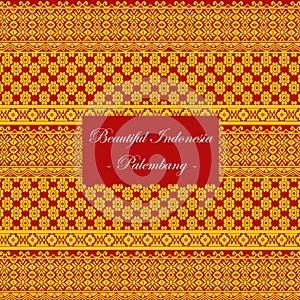 Palembang-Indonesia Traditional Seamless Pattern Vector