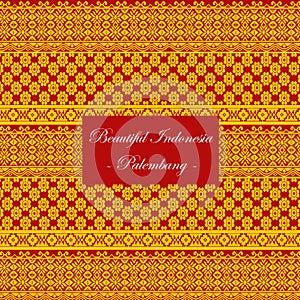 Palembang-Indonesia Traditional Seamless Pattern Vector photo