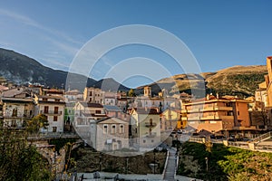 Palena, Abruzzo. Most beautiful villages in Italy. Glimpses of autumn