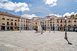 Urban landscape, main square of Palencia, Spain