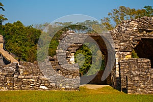 Palenque, Chiapas, Mexico: The Palace, one of the Mayan buiding ruins in Palenque.