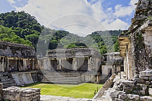 Palenque mayan city in Chiapas Mexico