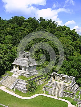 Palenque mayan ruins maya Chiapas Mexico photo