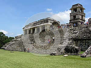 Palenque Palace in Chiapas photo