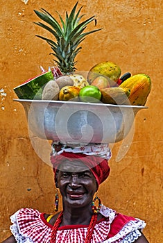 Palenquera fruit seller
