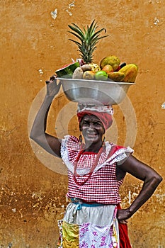 Palenquera fruit seller