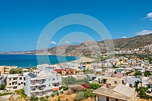 Paleochora top view. Crete, Greece