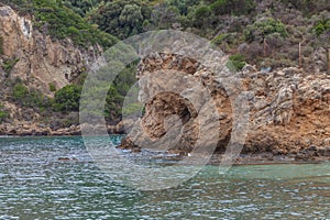 Paleokastritsa bay cliffs