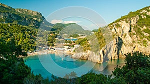 Paleokastritsa bay, Corfu Island, Greece