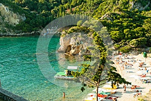 Paleokastritsa bay, Corfu Island, Greece