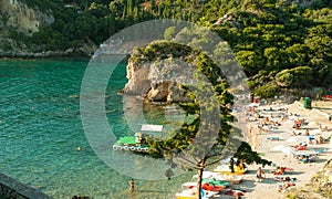 Paleokastritsa bay, Corfu Island, Greece