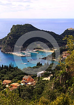 Paleokastritsa harbour vertical