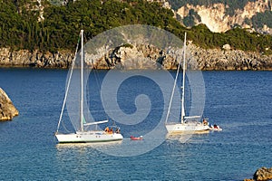 Paleokastritsa, island Corfu, Ionian sea, Greece