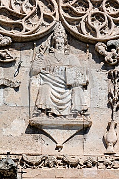 Palermo Cathedral's portico carving