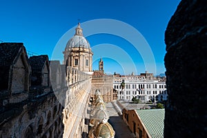 Palermo cathedral in Sicily Italy overlooking the city\'s picturesque landscape