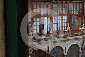 Palermo, Italy, September 03, 2017, Monastery of Santa Caterina, balconies of the cloistered rooms photo