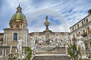 Palermo piazza pretoria also known as the square of shame piazza