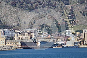 Palermo shipyard in Italy