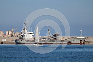 Palermo shipyard in Italy