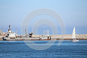 Palermo shipyard in Italy