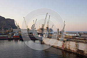 Palermo shipyard in Italy