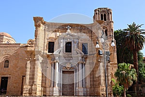 Palermo, Sicily Italy: Church of Santa Maria dell`Ammiraglio, called also the Martorana photo