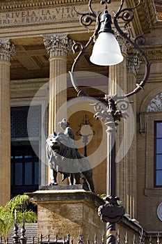 Palermo Sicily Opera House detail