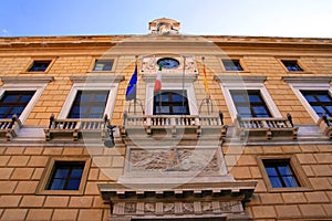 Palermo town hall building facade; Sicily photo