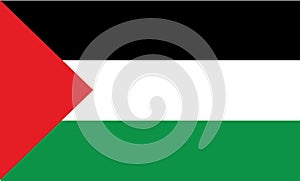 Palestine flag Gaza flag illustration.
