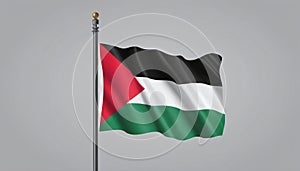 Palestine flag waving