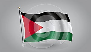 Palestine flag waving