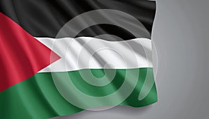 Palestine flag waving