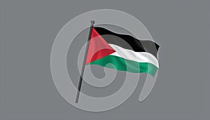 Palestine flag waving vector image