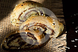 Palestinian cookie with dates called makrota