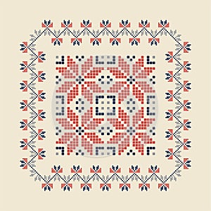 Palestinian Embroidery Motif.
