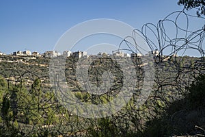 A Palestinian Village as Seen from the Israeli Side