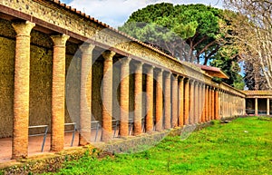 Palestra Grande or Large Gymnasium in Pompeii photo