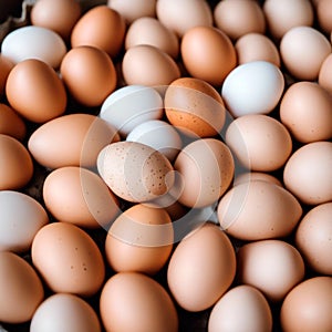 Palette of Nature: Assorted Chicken Eggs