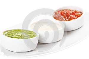 Palette of sauces