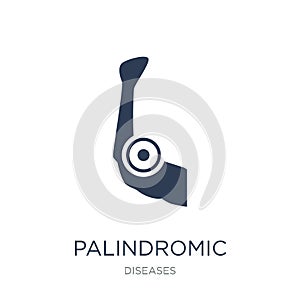 Palindromic rheumatism icon. Trendy flat vector Palindromic rheumatism icon on white background from Diseases collection