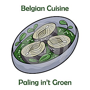 Paling in\'t Groen, A Popular Dish in Belgium