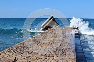 Palinuro - Pontile del Molo dei Francesi danneggiato da una mareggiata photo