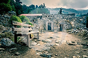 Palio Pili ruins, Greece photo