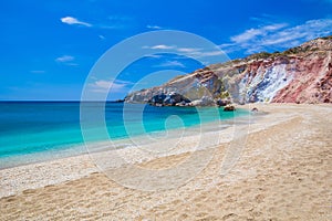 Paliochori beach, Milos island, Cyclades, Aegean, Greece