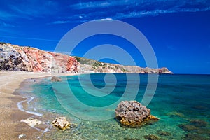 Paliochori beach, Milos island, Cyclades, Aegean, Greece