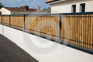 palisade new wooden modern panel fence for home protect garden fender house